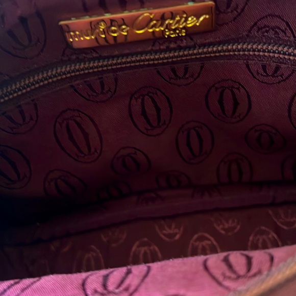 Must de Cartier leather crossbody bag with dustbag. Like new condition - Picture 6 of 9